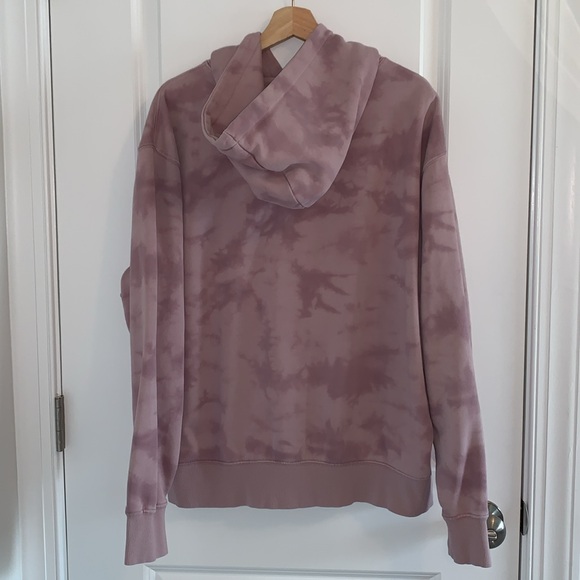 Old Navy unisex hoodie size L pinkish purple tie dye look - Picture 2 of 4